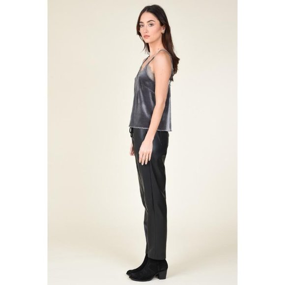 NWT Velvet Lace Camisole | Gray | Molly Bracken | - Picture 4 of 4